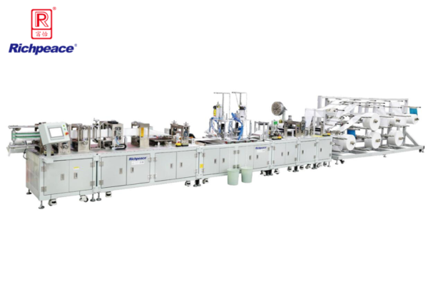 Richpeace Automatic Foldable Mask Continuous Production Line (Earloop Welding)