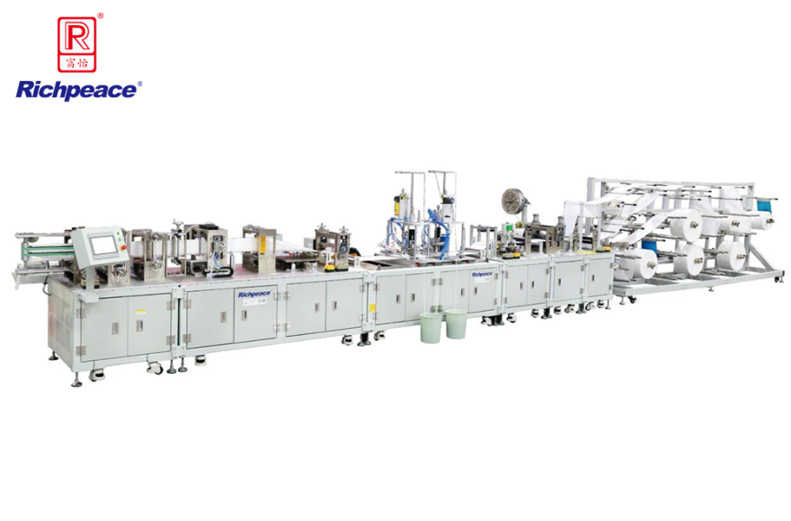 Richpeace Automatic Foldable Mask Continuous Production Line (Earloop Welding)