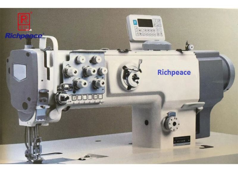 Richpeace Double Needle, Direct Drive Compound Feed Sewing Machine