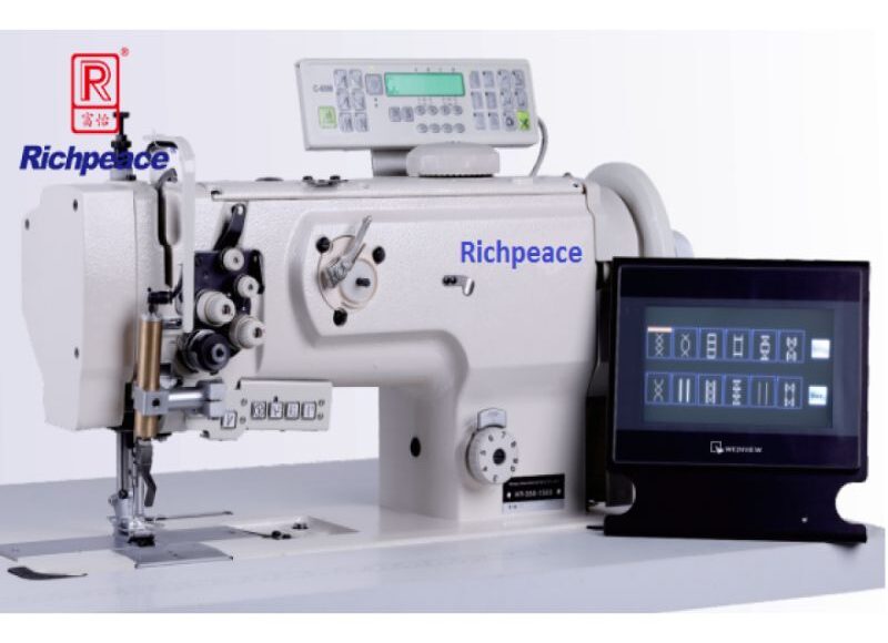 Richpeace Program Control Double Needle Rotary Needle Bar Compound Feed Sewing Machine