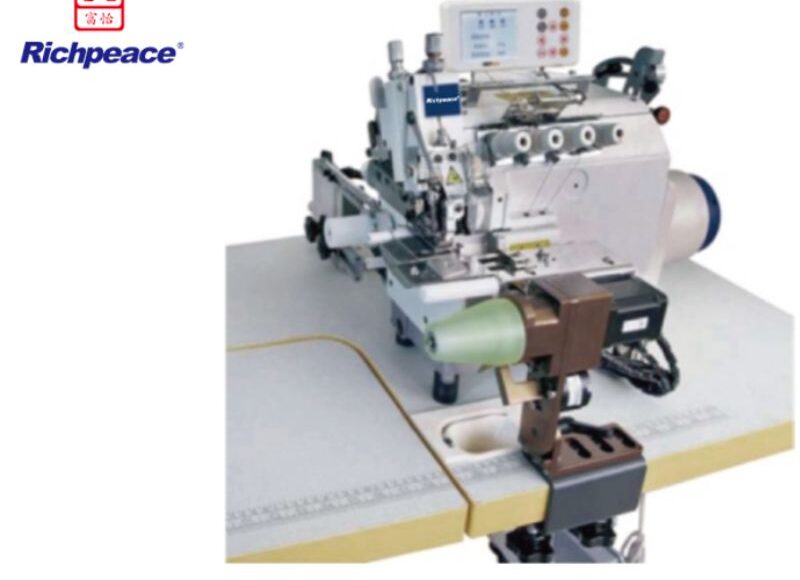 Richpeace Thin Tube Up And Down Differential Computerized Full Automatic On The Round Neck Overlock Sewing Machine