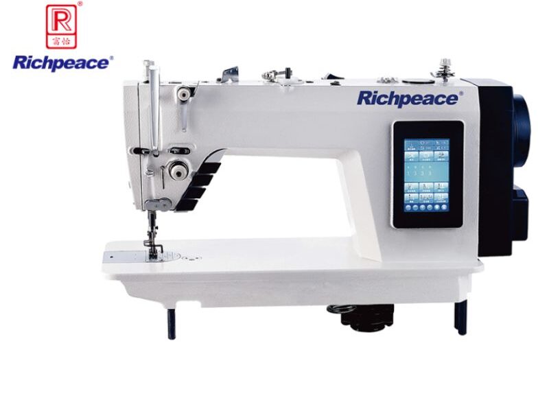 Richpeace Touch Screen Single Step Pattern Computer Lockstitch Sewing Machine