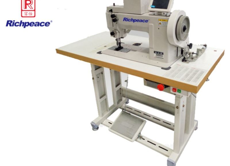 Richpeace Single/Double Needle Pattern Sewing Machine for Heavy Materials with Extra Thick Line